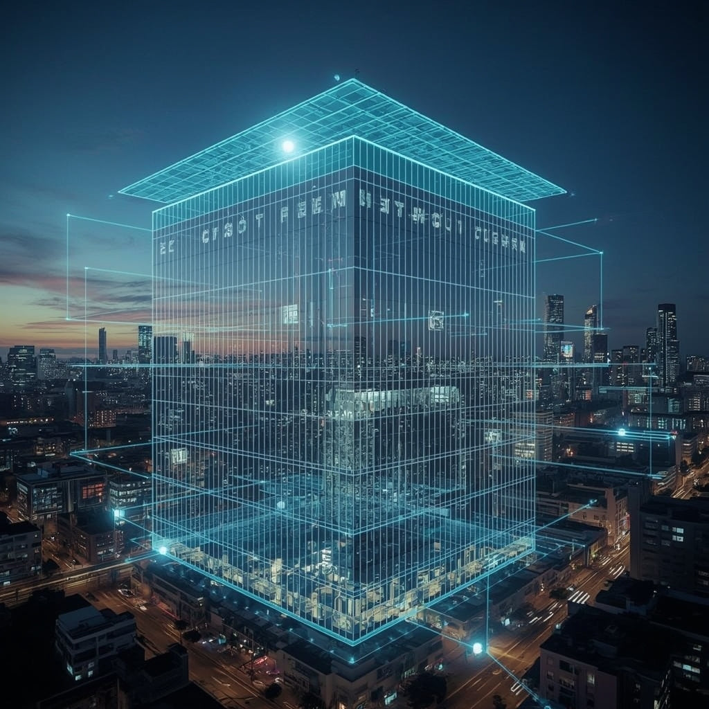 This is the picture of how Digital twin shows your building | Virtual reality 